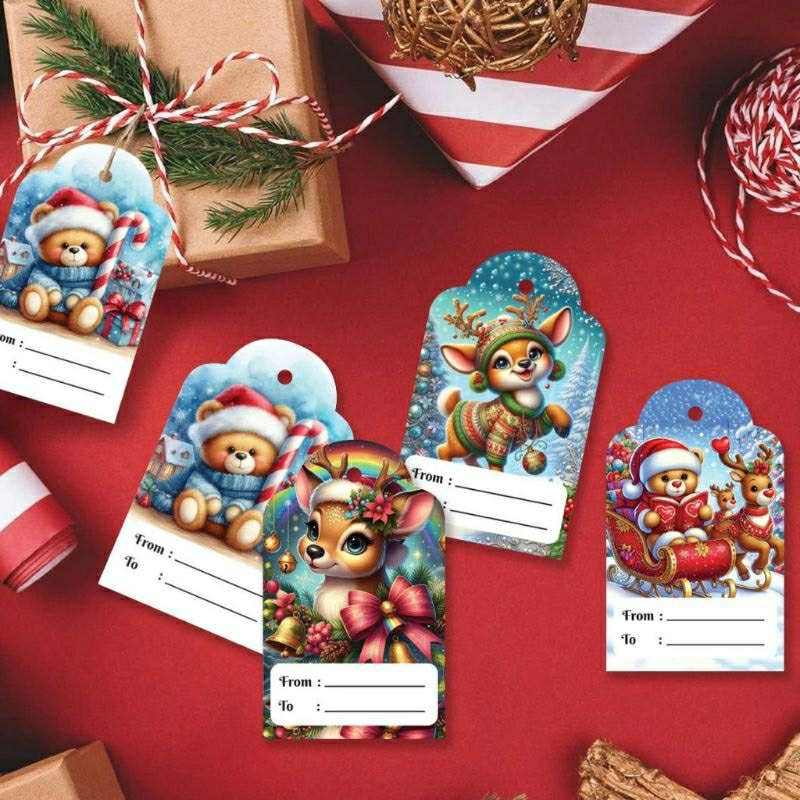 

Hang Tag Natal Merry Christmast 10pcs