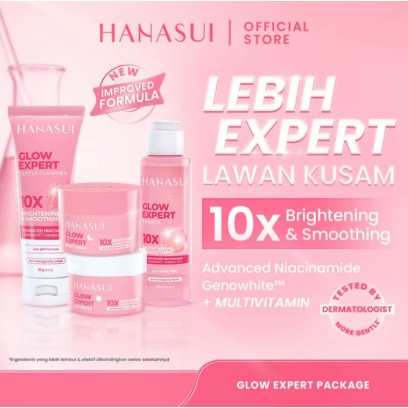 READY Hanasui Skincare  whitening expert Paket Lengkap