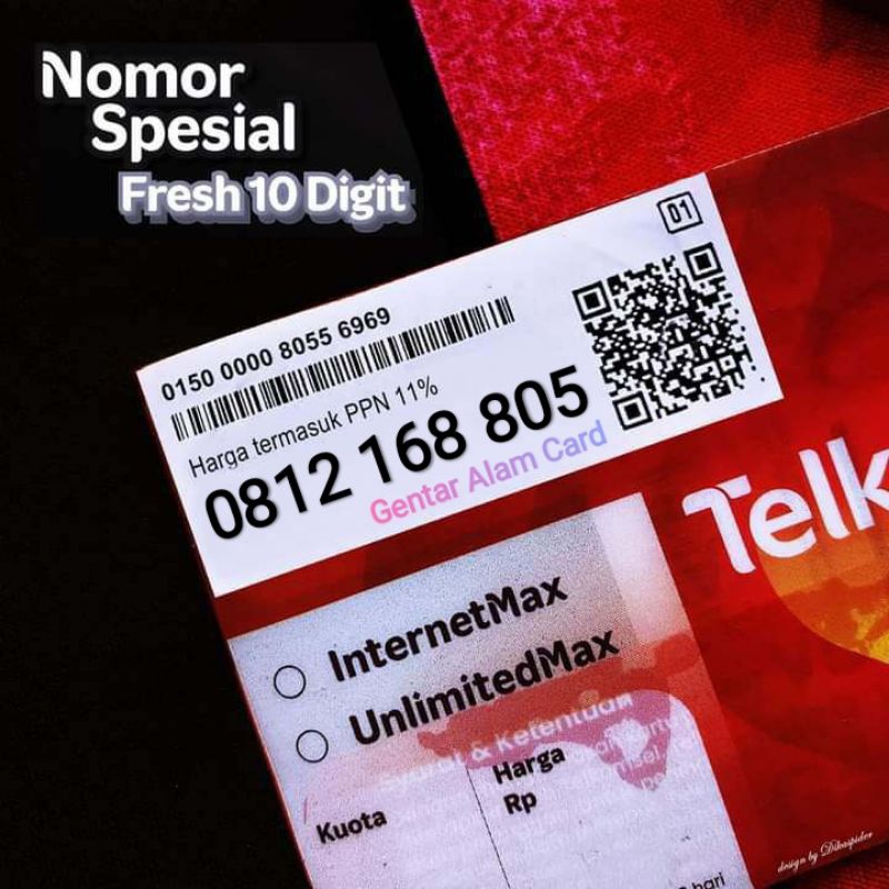Nomor Cantik Telkomsel SimPATI 10 Digit Prabayar Seri BOS 805