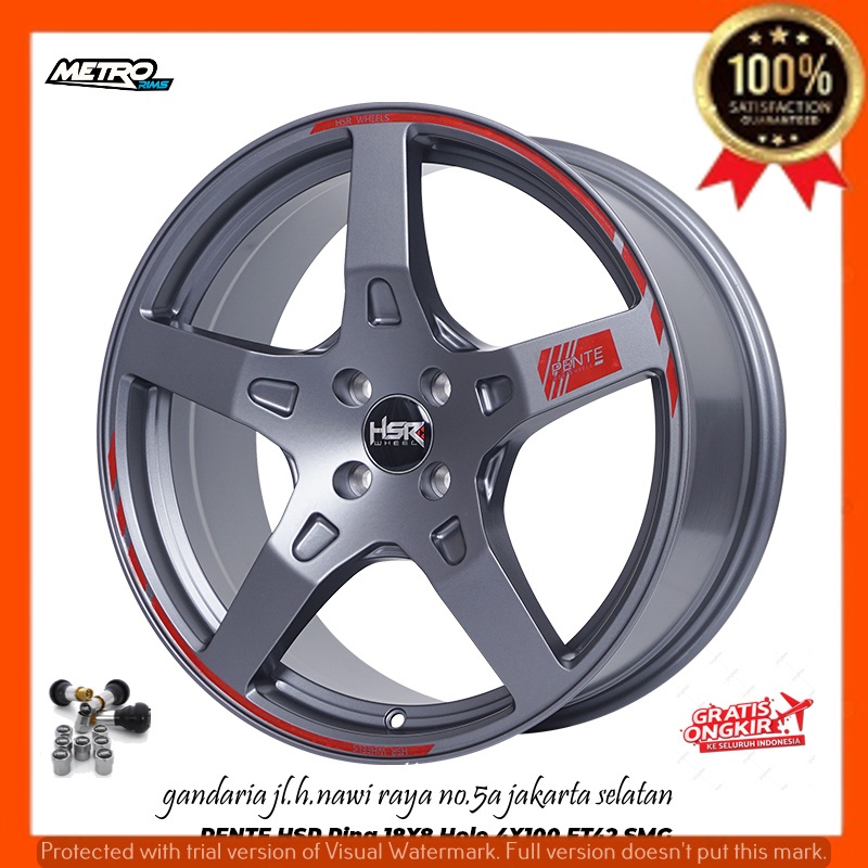 VELG PELEK RACING R18 RING 18 UNTUK MOBIL AVANZA XENIA LIVINA RAIZE FREED SIRION DLL HSR PENTE