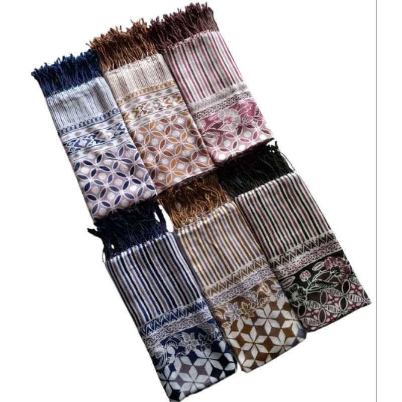 BATIK LINDI Selendang batik Sateen Tancel ukuran panjang 2m,Lebar 75cm