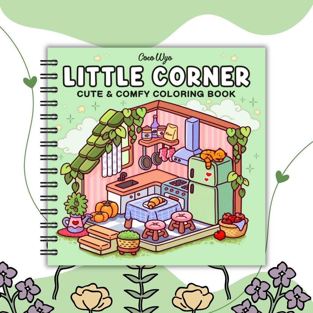 

Little Corner Coco Wyo Coloring Book Cute And Comfy Buku Mewarnai Anak dan Dewasa Tebal 200gsm