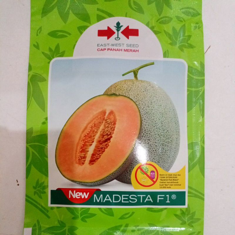 CAP PANAH MERAH - 200 BUTIR BENIH MELON OREN MADU MADESTA F1