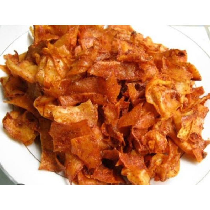 

kripik singkong pedas/kripik setan 100gram