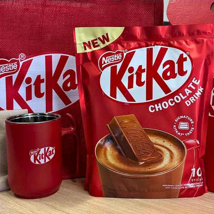 

[ECER] Kitkat Chocolate Drink Nestle ORI Malaysia Susu Cokelat Panas Kit Kat New Premium Signature