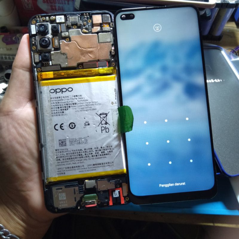 oppo reno 4 minus lcd ada pola