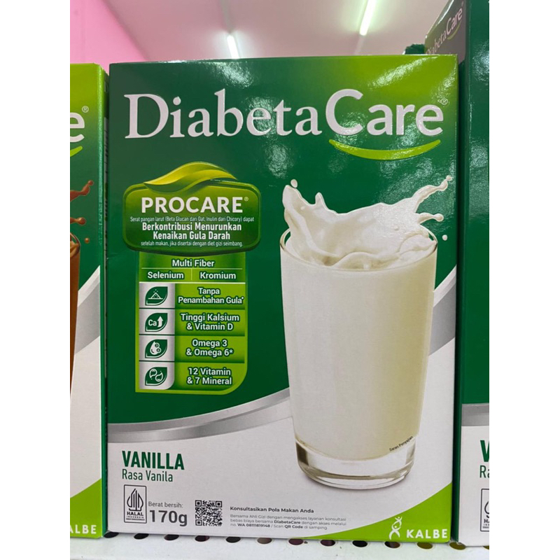 

SUSU DIABETACARE UNTUK MENGONTROL KADAR GULA DARAH 170gr rasa coklat dan vanila