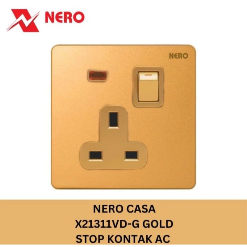 STOP KONTAK AC NERO CASA GOLD
