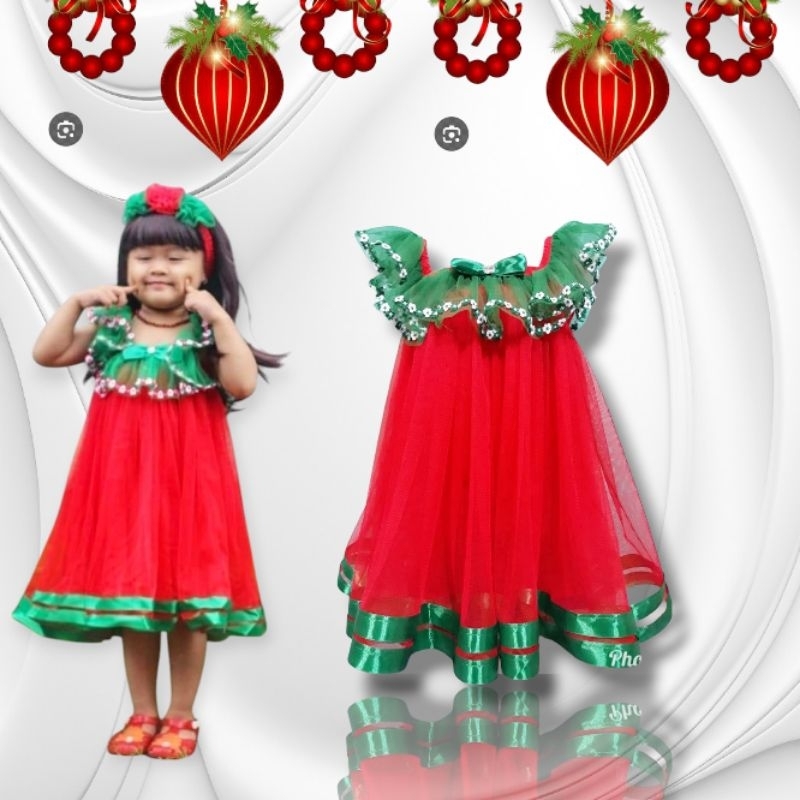 Dres tutu anak perempuan dres natal dres model angsa tersedia dr ukuran baby-anak 12tahun