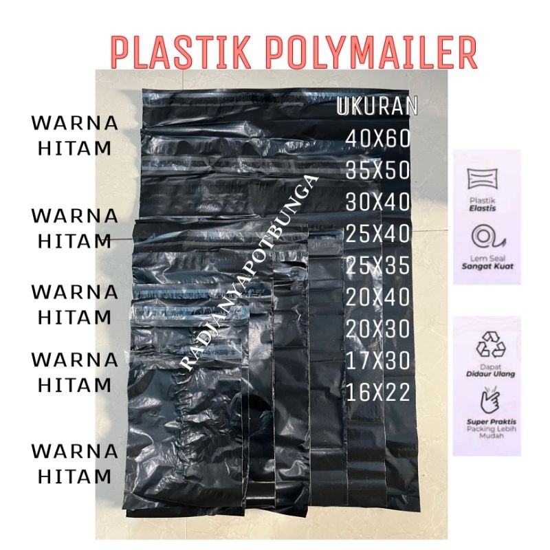 

Plastik Polymailer / Plastik Packing (isi 100 pcs)