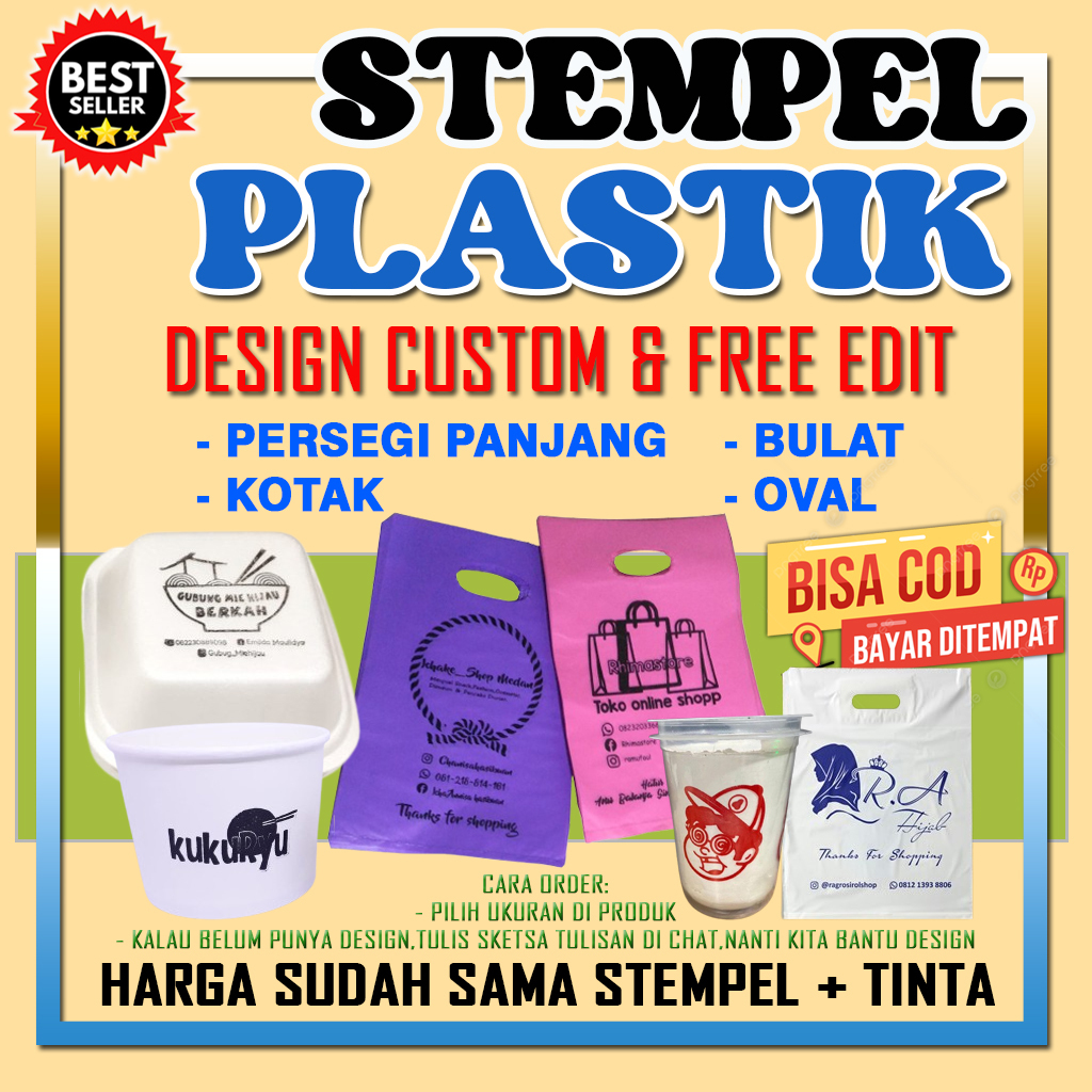 

Pus stempel Plastik / Custom-Free Tinta