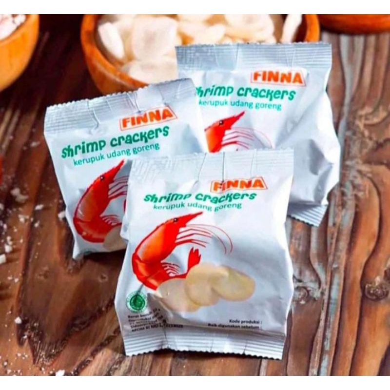 

Kerupuk Udang Finna 10 Pcs Siap Makan Shrime Crackers Renyah