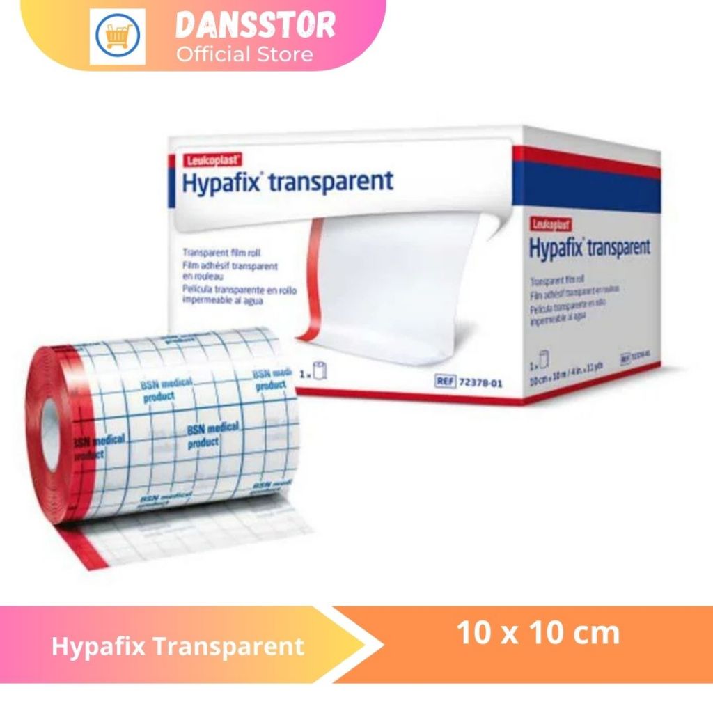 Hypafix Transparent 10cm x 10 meter / Waterproof / Anti Air / Plester Transparat Film