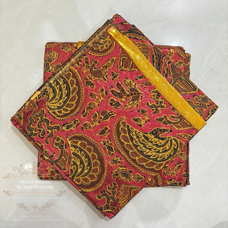 JARIK MANTEN JARIK PENGANTIN SET SEPASANG MOTIF SEMENROMO PRODO BLOK