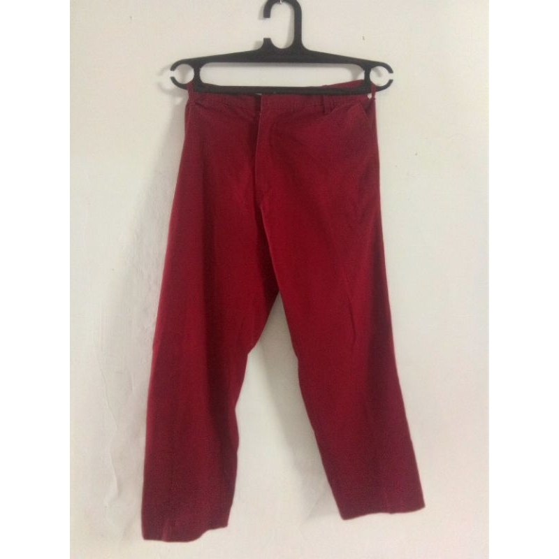 Seragam Celana Merah Putih SD Kelas 5-6 JUMBO size XXL size 34 & 38 preloved bekas good condition