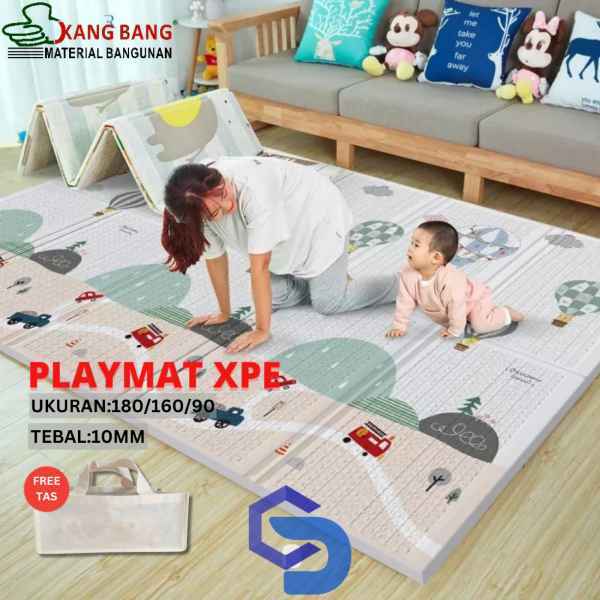 Matras Playmat Bayi Karpet Lipat Anak lebih tebal Kualitas Terbaik Bayi Tikar Lipat Foam Matras