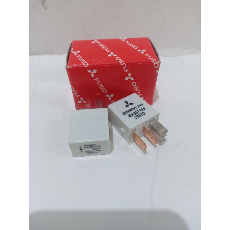 relay power / relay Omron 24 Volt kaki 5 / mitsubishi canter PS 125 turbo / nkr71