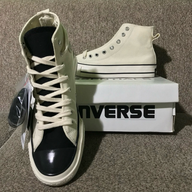 Converse x Essentials white black High