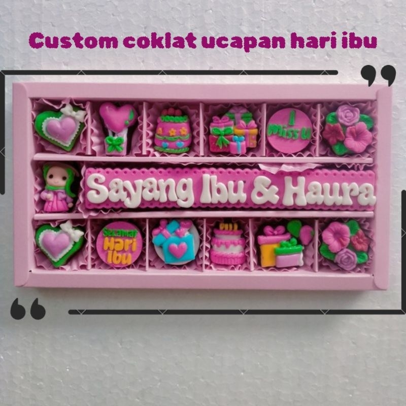 

coklat custom ucapan kado hari ibu / mother day