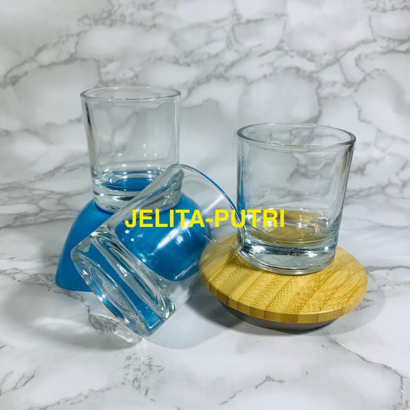 Gelas Kaca Mini Sloki Bulat (6pcs)