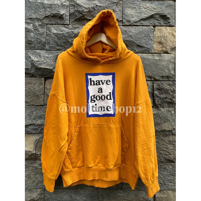 Hoodie Have A Good Time orange blue frame ORIGINAL 100%