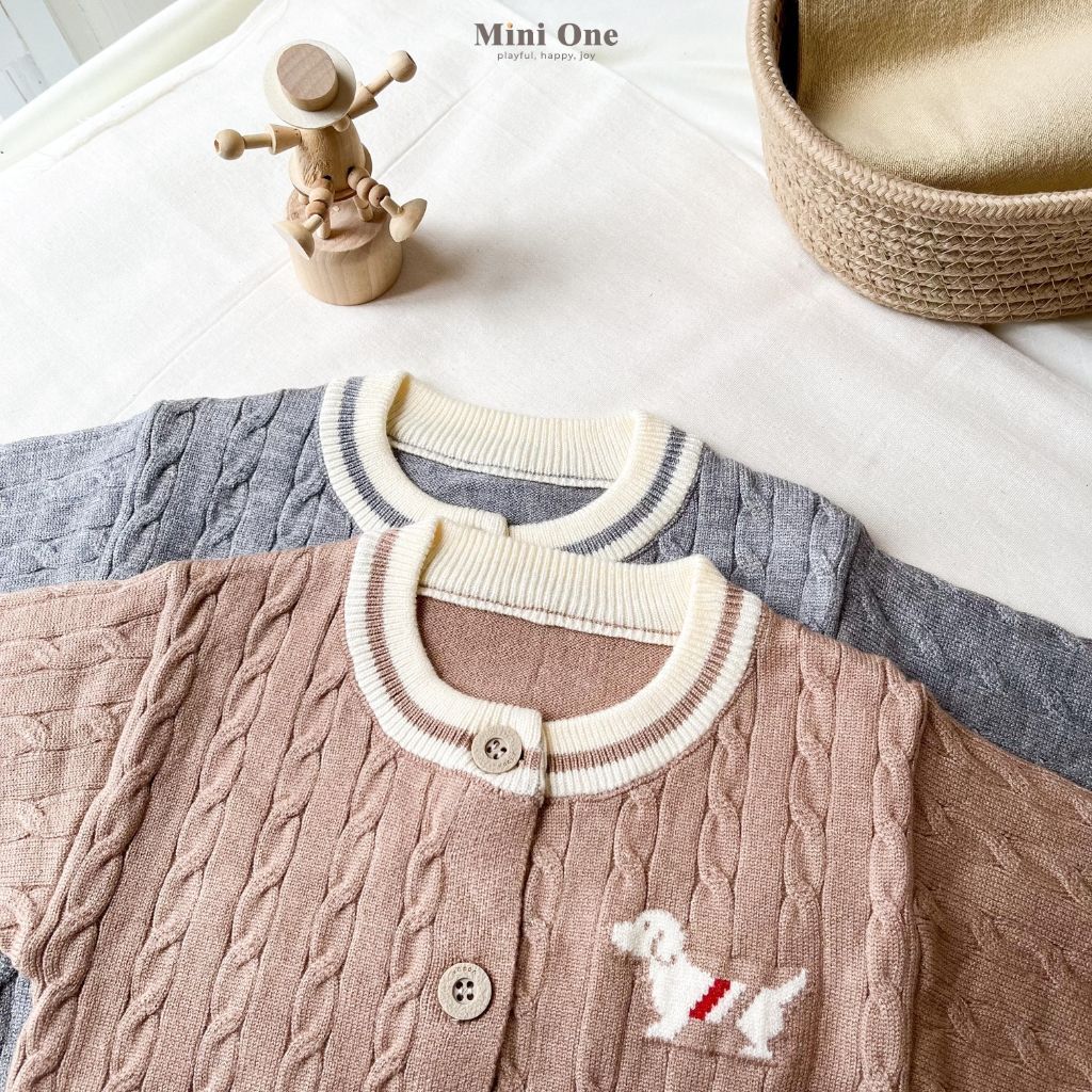 [NEW ITEM] MINIONE - Cardigan Rajut Haru Premium Import Usia 0 - 2 tahun Cardigan Polo Knit Bayi