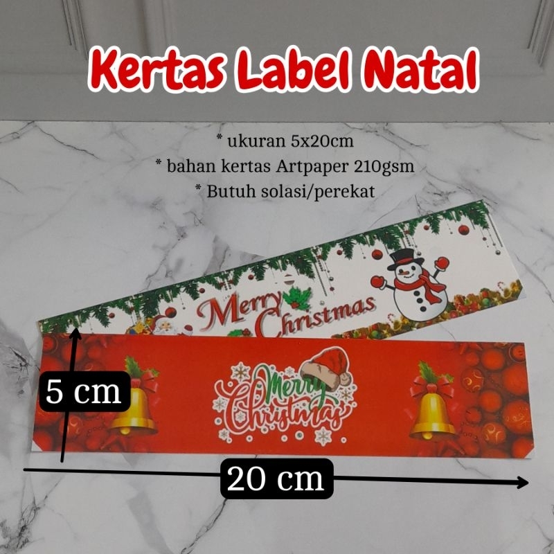 

10pcs Kertas Label Hampers Natal