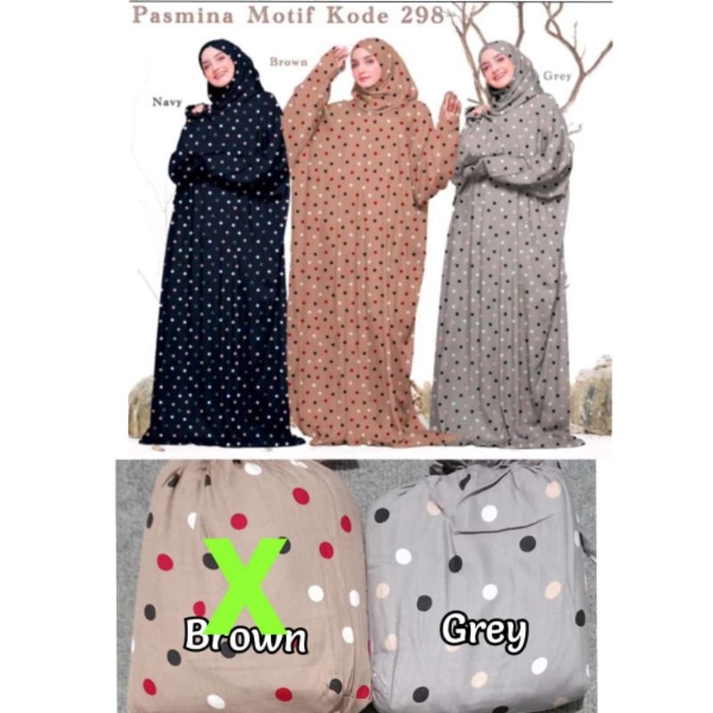 Mukena Terusan Hadramaut pashmina