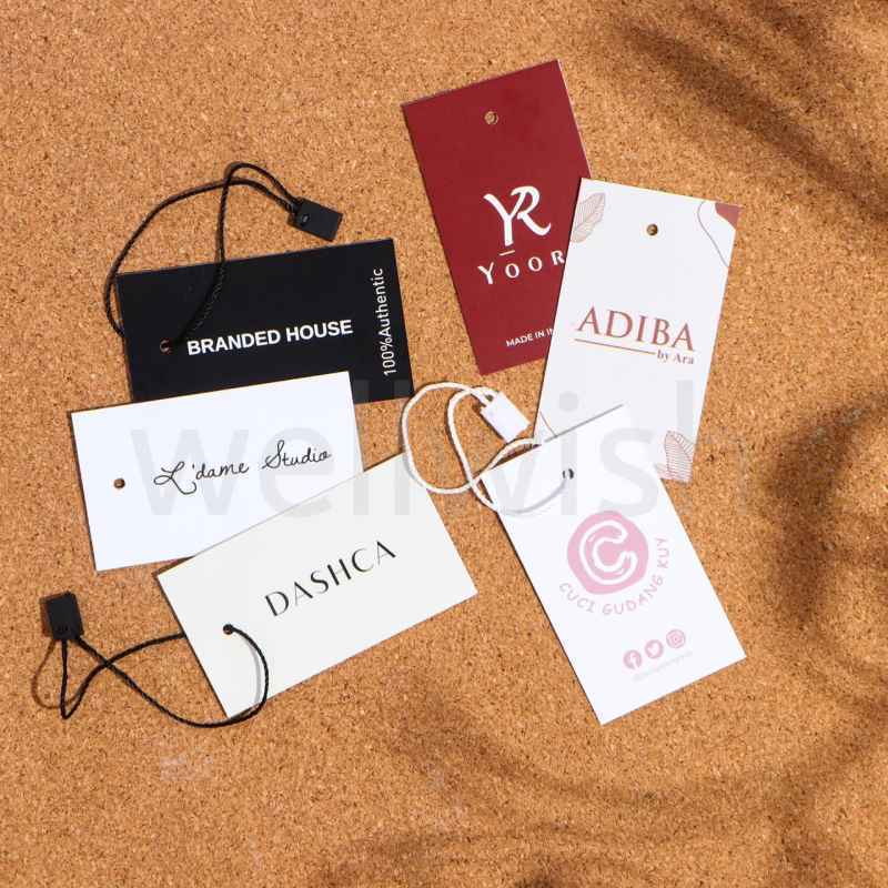 

Hangtag Hijab + Tali / Label hijab + tali/ Label brand/ Hangtag custom/ Tag label custom + tali/ TERMURAHHH SEINDONESIAAA