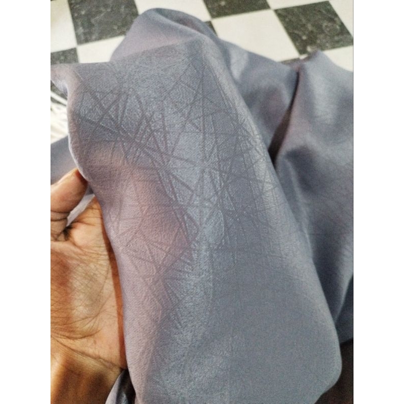 castem gorden Kain Satin Abu-Abu Hijau