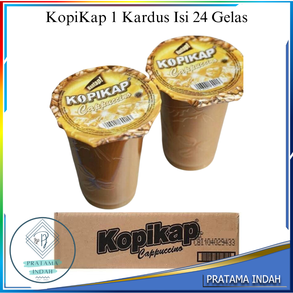 

KopiKap Cappuccino Kemasan Gelas 135 ML 1 Kardus isi 24 Gelas