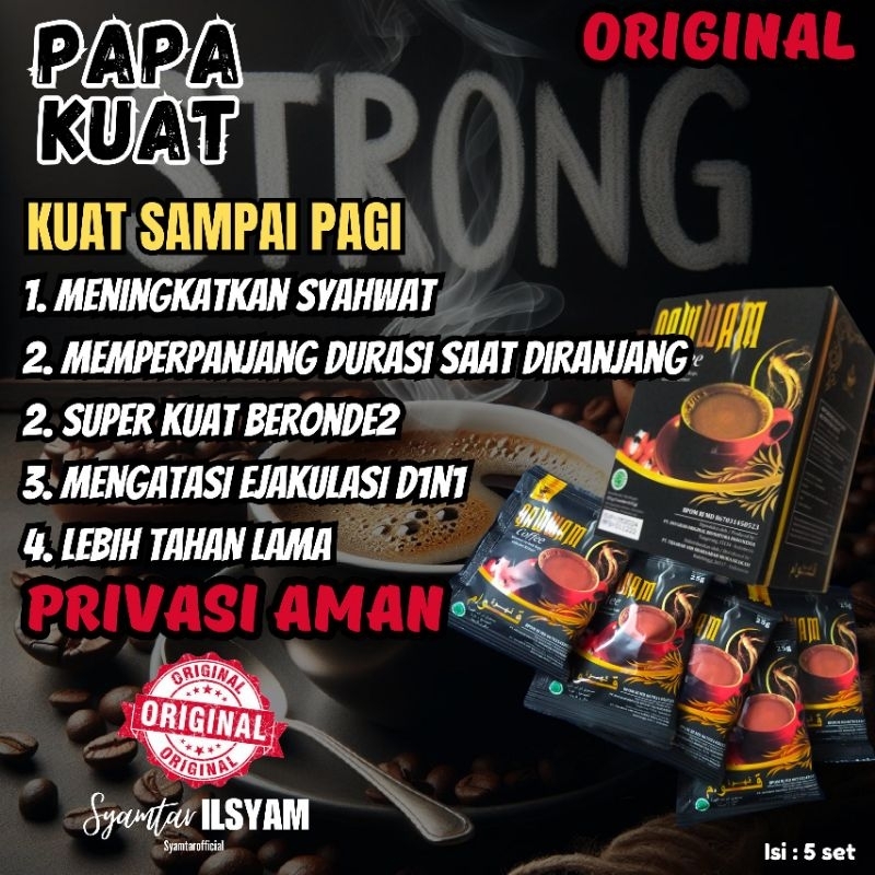 100% ORIGINAL kopi qawwam| kuat | stamina | pria kuat
