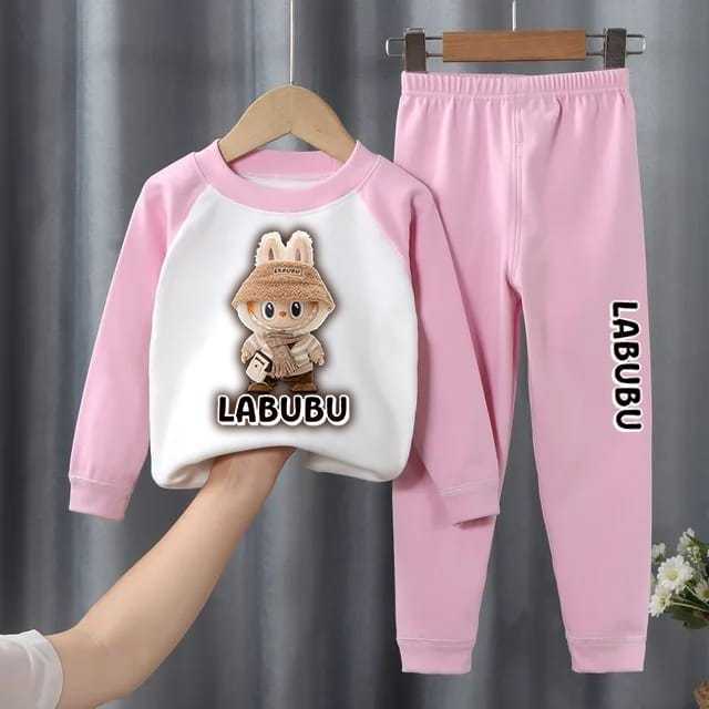 baju anak perempuan labubu setelan anak perempuan viral baju kaos anak perempuan