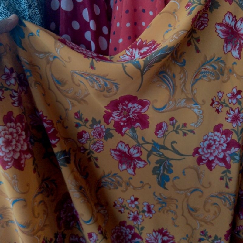 kain ceruty motif bunga premium - kain ceruty motif - kain ceruty baby doll - kain bahan ceruty moti