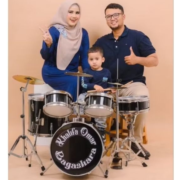DRUM ANAK FULL SET CHROM+NAMA ANAK