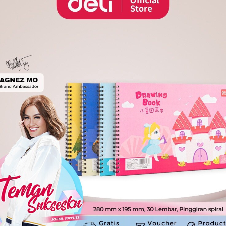 

Kejutan Terbaik Deli Cute Painting Book Buku Gambar Design Lucu 1g 3 lembar 73351