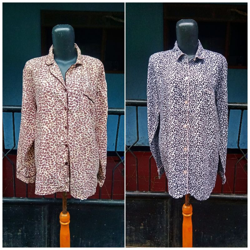 Atasan Piyama Leopard Brand Preloved