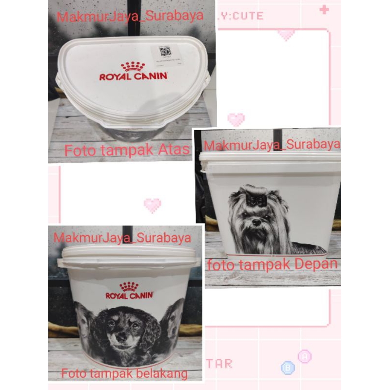 Tempat penyimpanan makanan CAT / DOG  merk royal canin Container cat food Half moon