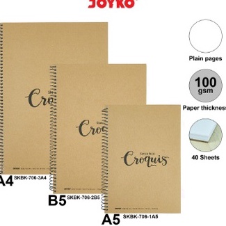 

Update Hari Ini BUKU GAMBAR SKETSA JOYKO SKBK761A5 KRAFT SKETCH BOOK SKETCHBOOK UKURAN A5 POLOS ANAK TEBAL MURAH