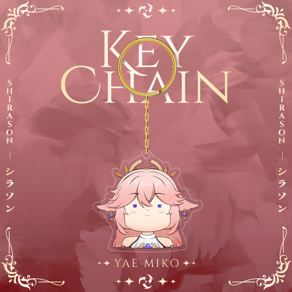 Genshin Impact - Yae Miko Key Chain | Gantungan Kunci (art by Shirason)