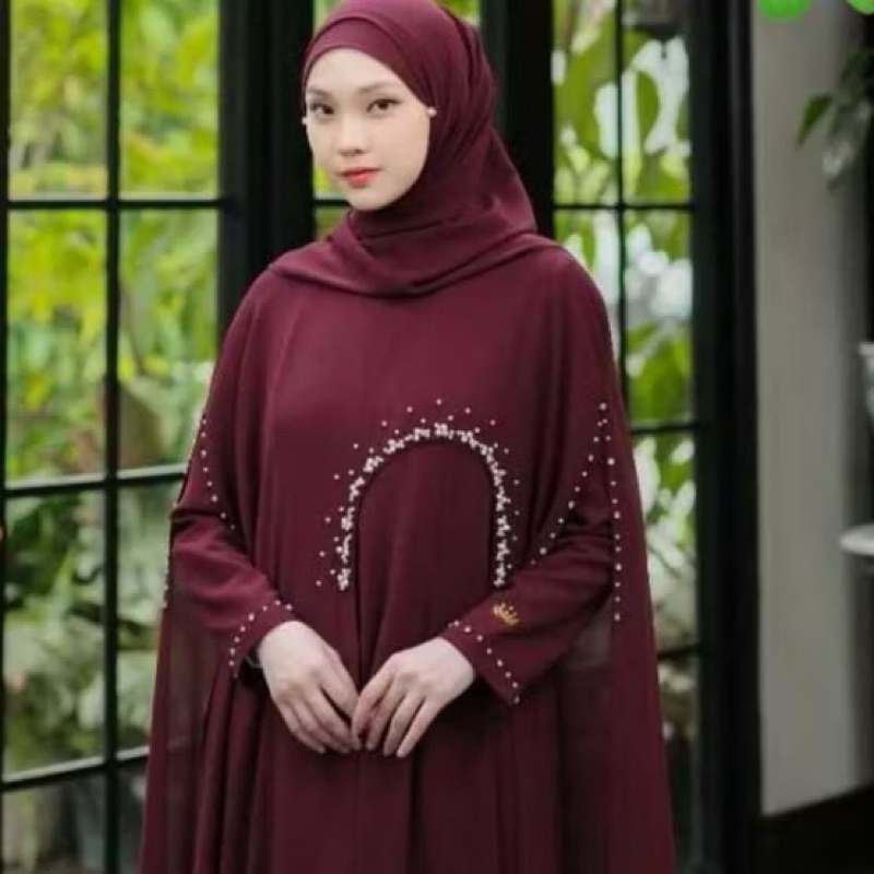 abaya hitam arabian LUNA ABAYA elegan simple turkey terbaru 2025 elegan Kekinian