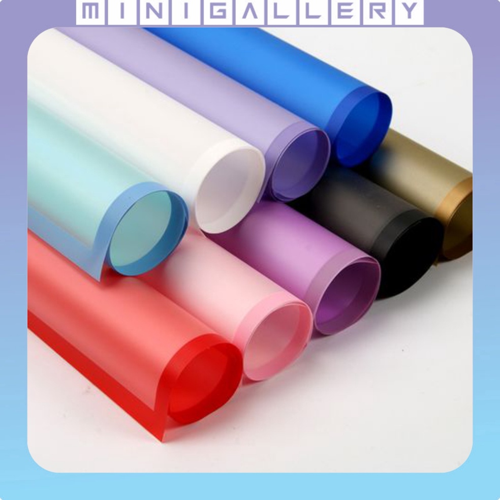 

Dijamin Asli 2 LEMBAR Flower Wrapping Paper Transparan List Kertas Buket Bunga Korea Cellophane KB5
