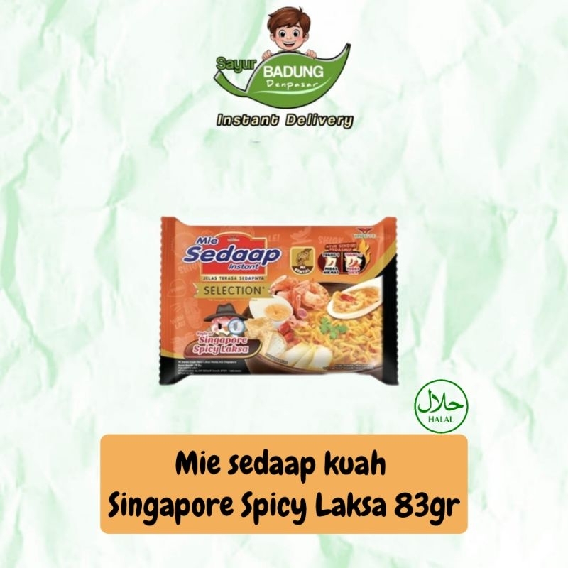 

Mie Sedaap kuah Selection Singapore Spicy Laksa 83gr
