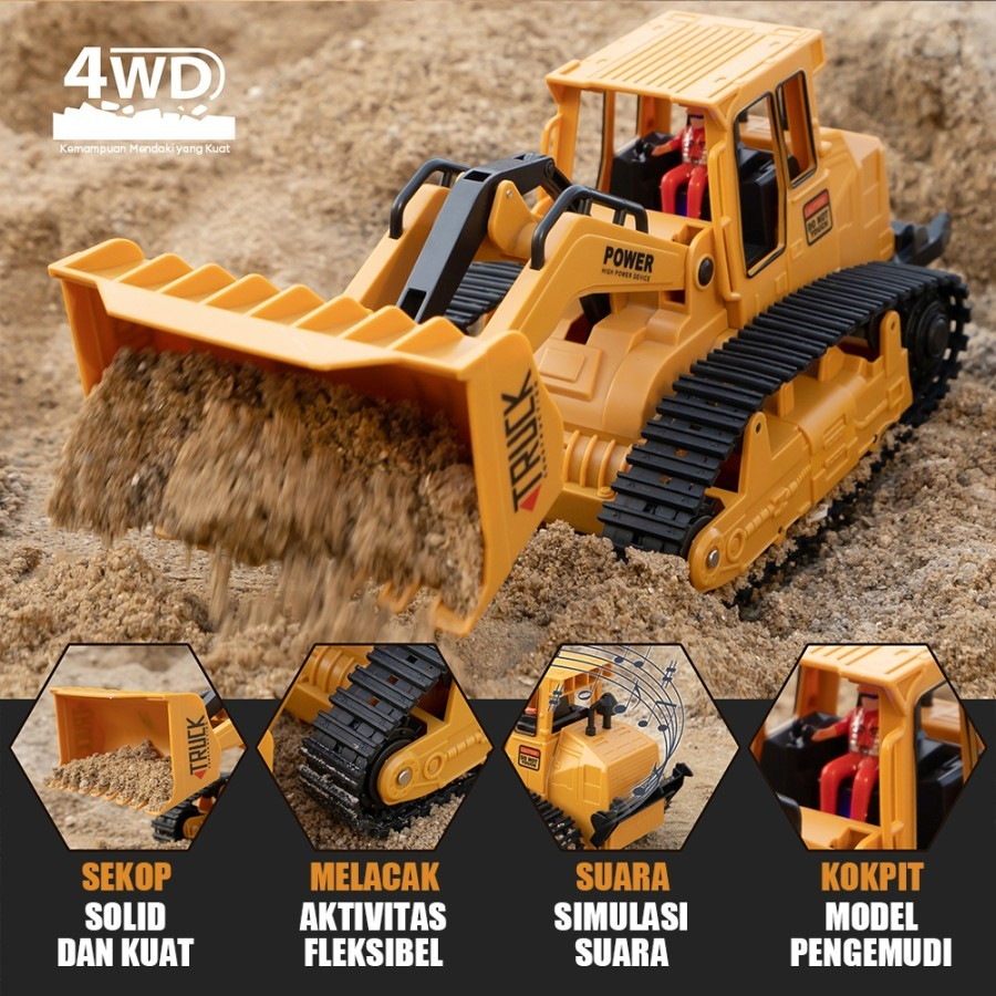 Mainan RC Bulldozer Keren
