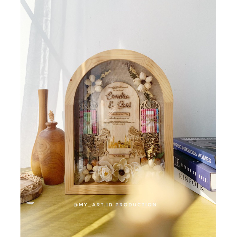 Mahar Wayang Dome Kubah Rustic Mahar Pernikahan Rustic