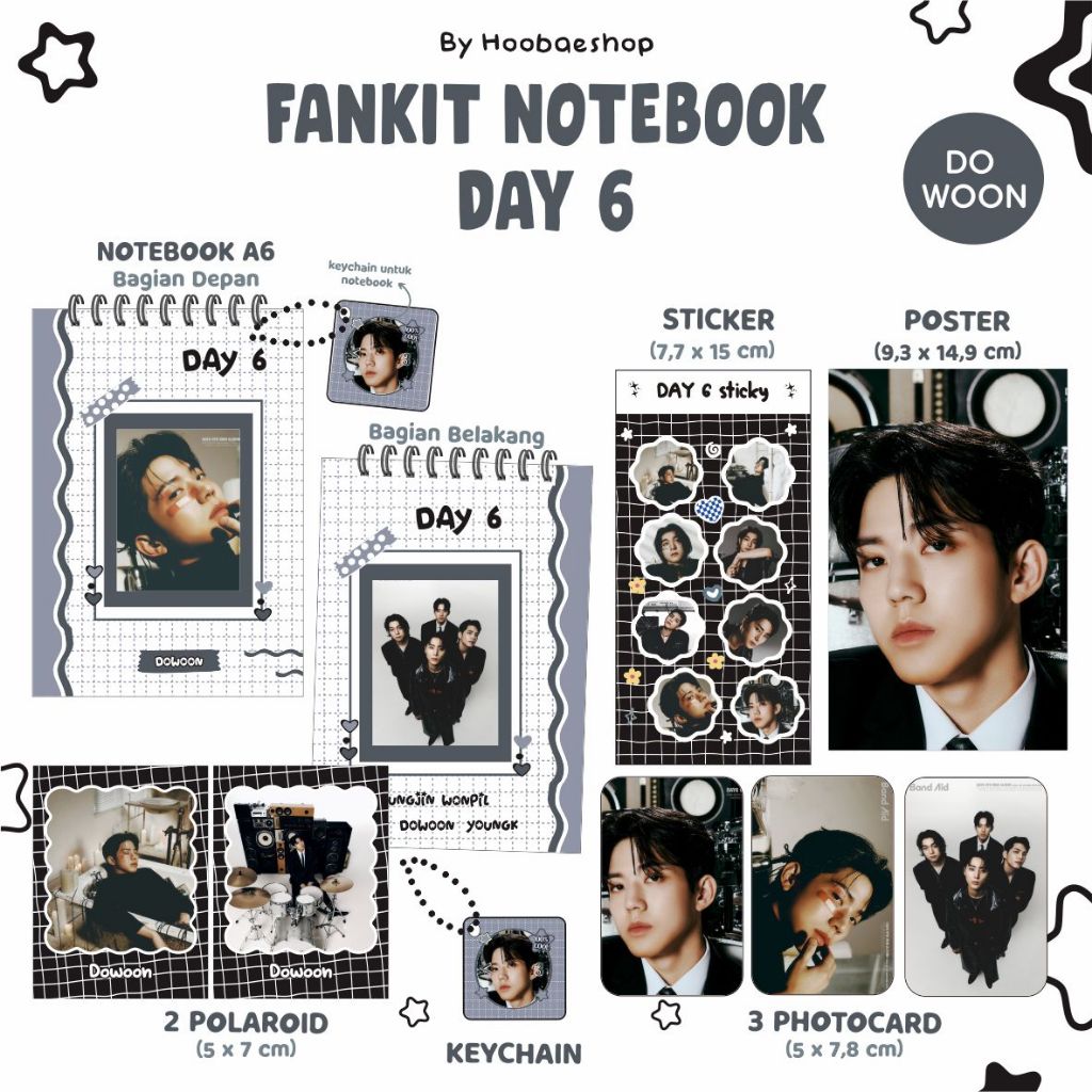 

[PACKING PAKAI BOX] FANKIT NOTEBOOK DAY6 II PAKET HEMAT DAY6