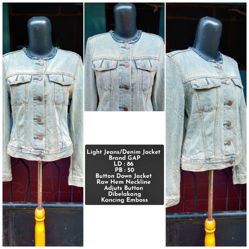 Jacket GAP Light Denim/Jeans Preloved