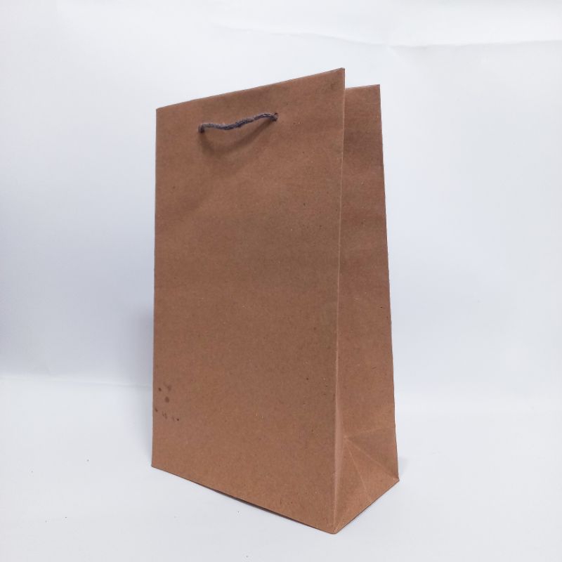 

paper bag coklat || paper bag souvenir ulang tahun/pernikahan || paper bag packaging/kemasan || tas kertas wafer 15x7x25