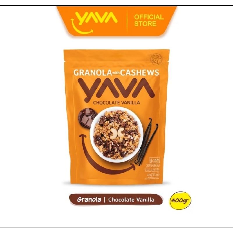 

Sereal Yava Granola Chocolate Vanilla kemasan 400gram