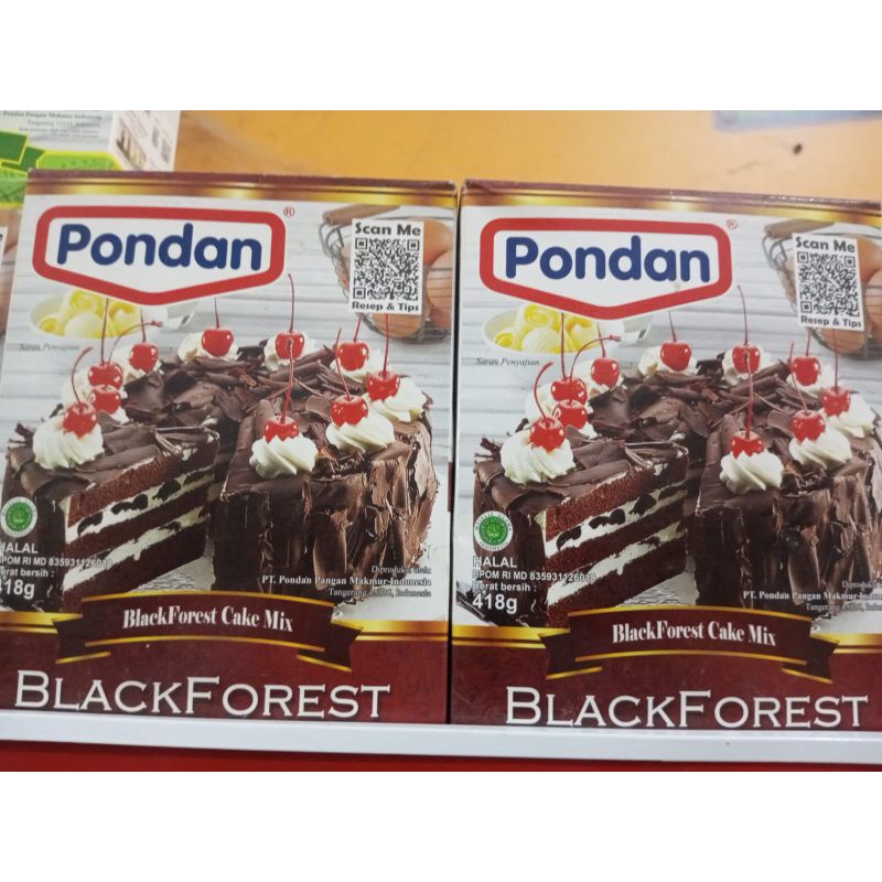 

Pondan blackforest 418gr